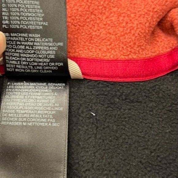 BUNDLE 3 FOR $18-‎ The North Face Jacket Adult S Black Pink Fleece 1/4 Zip - Picture 9 of 9